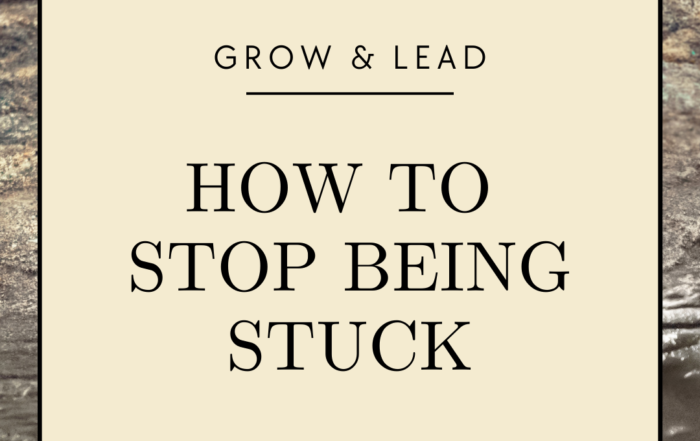 how to stop being stuck